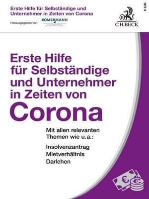 cover image of Erste Hilfe für Selbständige und Unternehmer in Zeiten von Corona
